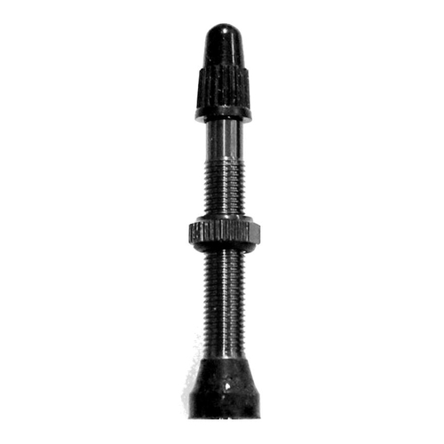 Tubeless Valves, Alloy, Black, w/ext O-ring, 44mm (2 Pcs per bag) FV/PV