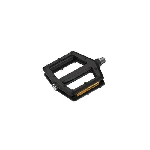 PEDALS  9/16" BMX, One Piece, Sealed Bearings, Nylon Body/Nylon Pins/Cr-mo Axle, BLACK