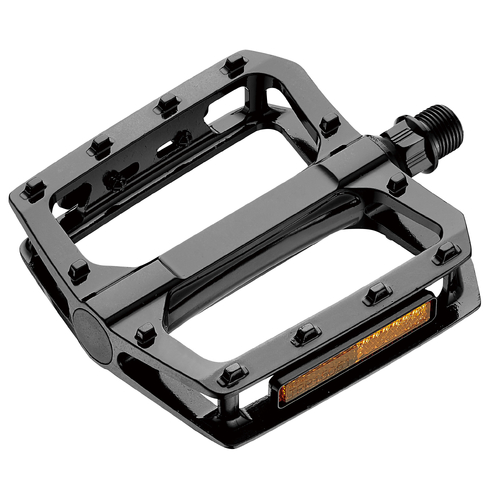 PEDALS  9/16" BMX Platform Pedal, one pc alloy, BLACK