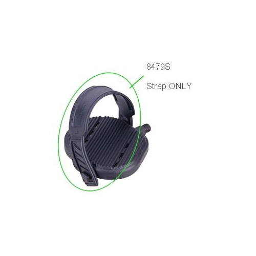 STRAPS - Replacement straps for 8479A and 8478B PEDALS   adjustable PU strap,  BLACK