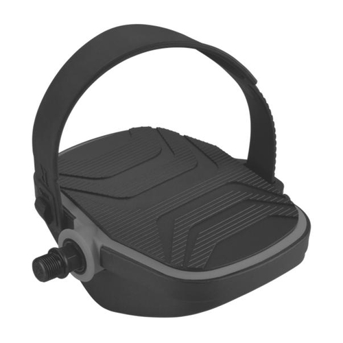 EXERCISE PEDAL  - 9/16" Axle, PP Body, PVC/PU Strap, Ball Bearings, Black