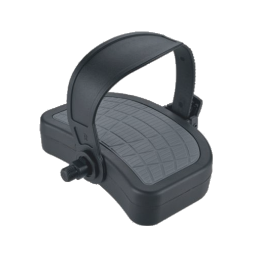 EXERCISE PEDAL  - 9/16" Axle, PP Body, PVC/PU Strap, Ball Bearings, Black