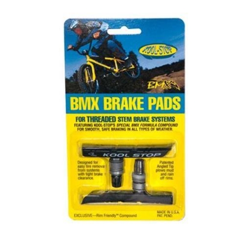 BRAKE PADS - KOOL STOP BMX BLACK THREADED  KSBMXB