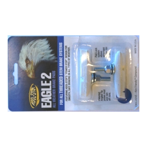 BRAKE PADS - KOOL STOP  EAGLE 2 WHITE THREADED   KSE2TW