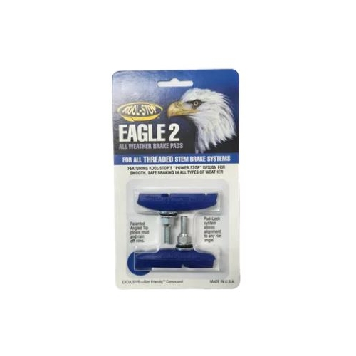 BRAKE PADS - KOOL STOP  EAGLE 2 BLUE THREADED   KSE2TBLU