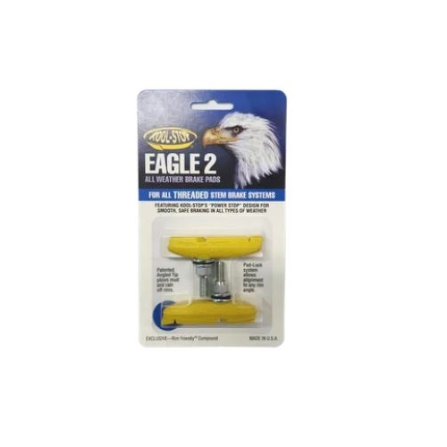 BRAKE PADS - KOOL STOP  EAGLE 2 YELLOW  THREADED   KSE2TY
