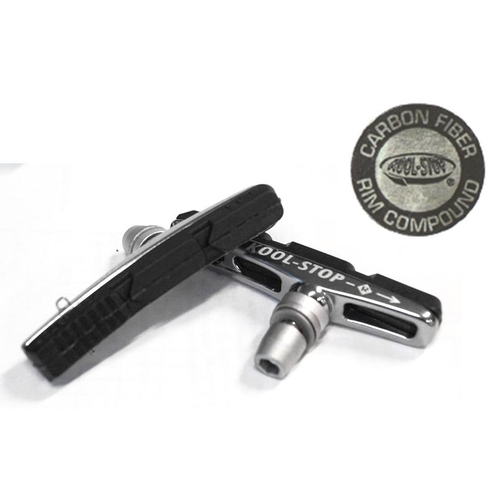 BRAKE PAD - KOOL STOP V2 Brake Holder, Carbon Fibre Rim Compound - KSVH2CF2