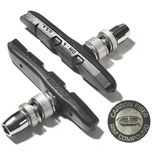 BRAKE PAD - KOOL STOP Thinline Threaded, Carbon Fibre Rim Compound - KSTLTCF2