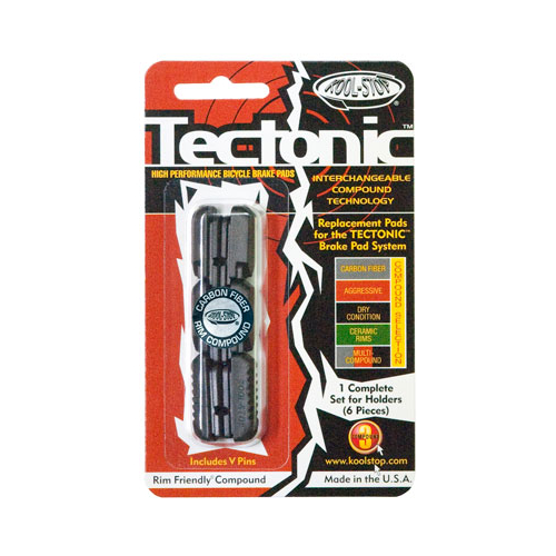 BRAKE PADS - KOOL STOP  TECTONIC INSERT BLACK  KSTECB