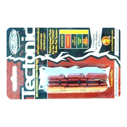 BRAKE PADS - KOOL STOP  TECTONIC INSERT SALMON  KSTECSA