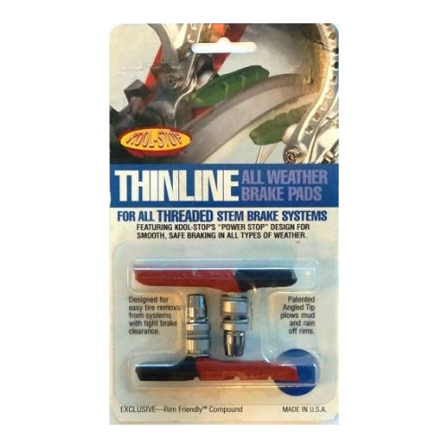 BRAKE PADS - KOOL STOP  DUAL COMP  T-LINE THREADED  KSTLTDL