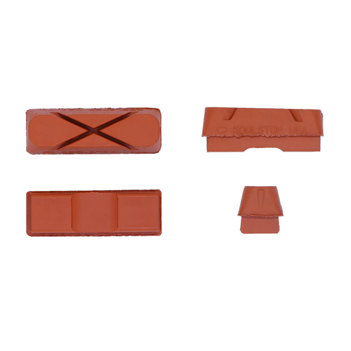 BRAKE PADS - KOOL STOP  WEINMANN 6 DOT INSERT SALMON  4 pieces KS-WXSA