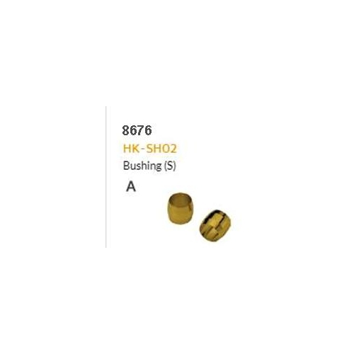 HYDRAULIC HOSE FITTING - A - HK-SH02, Brass Olive/Bushing For Shimano, 5.3 x 6.9 x 6mm (10 pack)