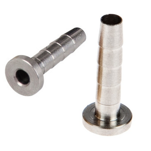 HYDRAULIC HOSE FITTINGS - Stainless Steel Insert for Shimano (BH90) 5mm hose, dia 2.1 x 4.6 x 11.2mm, Packing 10 pces Zip bag