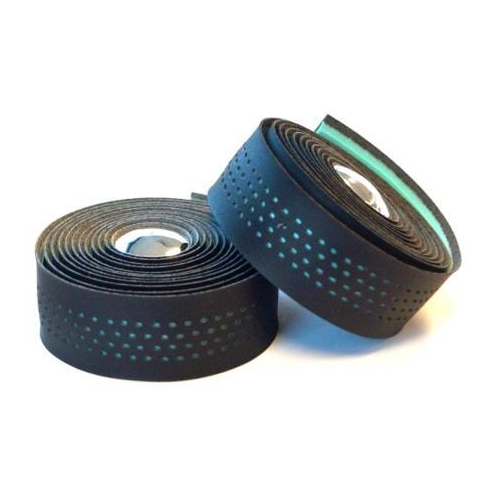 Handlebar Cushion Tape, Black Microfibre + CELESTE Shockproof gel, w Plugs