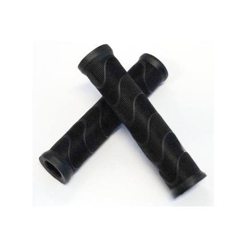 Grips Kraton Rubber, D-Density, 140mm w/ plug, Black,