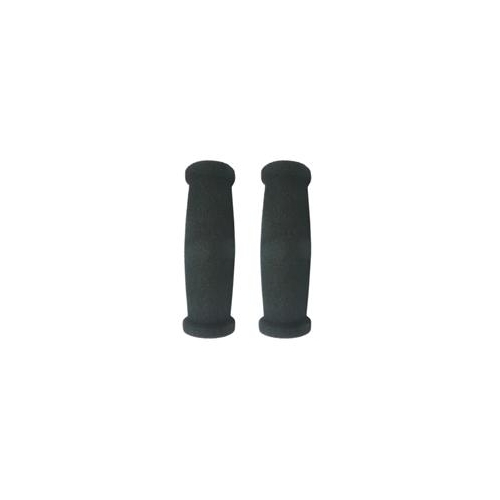 Grips ,125mm, Foam w/PVC inner, Black, Pair in sealed bag, no header card