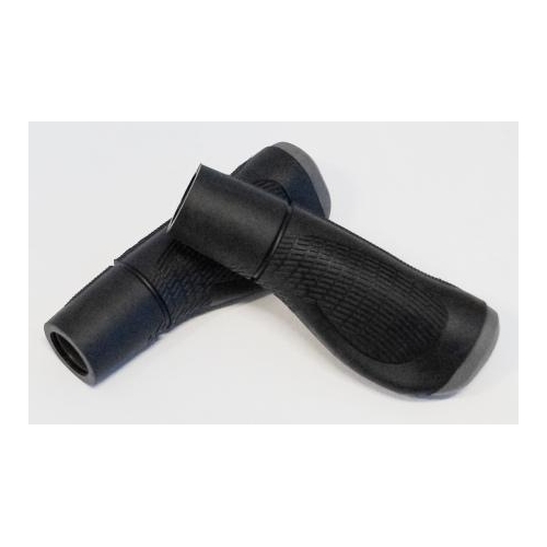 GRIPS  Dual Density Comfort Grip, Anatomical, Closed End 128mm  BLACK/GREY