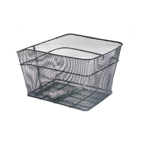 BASKET - Rear Mesh, Fixed Fittings, L 41cm x W 34cm x H 25cm, Black