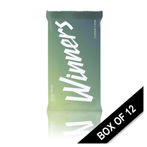 Winners Energy Chews 60g Lemon Lime Winners (12 Packets)