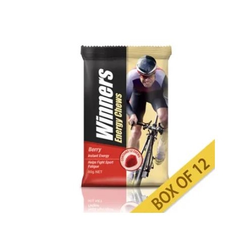 Winners Energy Chews 60 g Berry Winners (12 Packets)