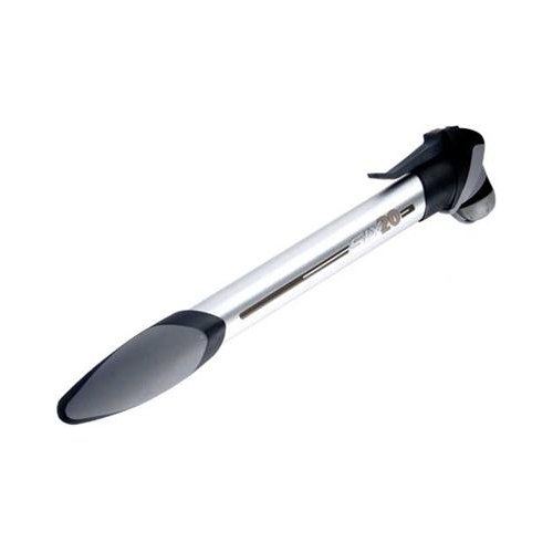 MINI PUMP  Alloy, w/new clever valve to fit AV/FV (with Velcro strap)