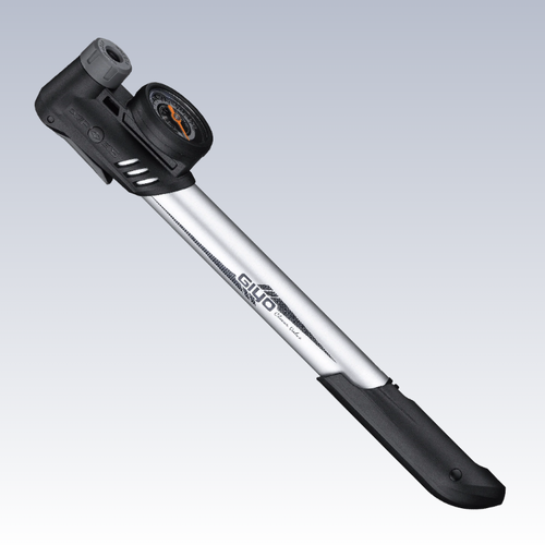 MINI PUMP  Alloy, w/new clever valve to fit AV/FV, 1.5" dial gauge, 120psi