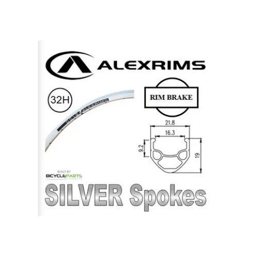 WHEEL - 700C Alex DC19 32H P/j Silver Rim,  8/11 SPEED Q/R (135mm OLD) 6 Bolt Disc Sealed Novatec Black Hub,  Mach 1 SILVER Spokes