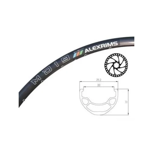 Wheel - 27.5/650B Alex MD19 32H DW 8/10 speed, Disc 6 bolt, 135mm Old QR Sealed 