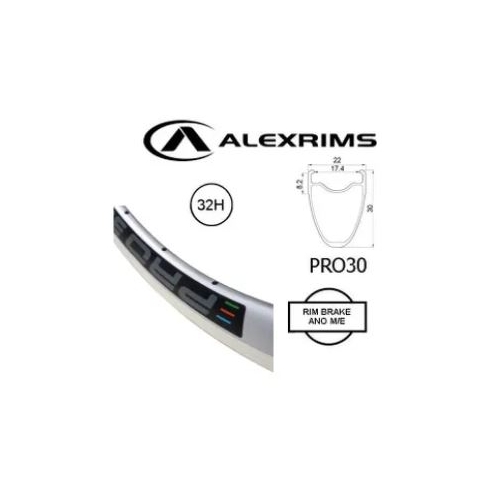 WHEEL - 700C Alex Pro30 32H W/j Silver Rim,  8/11 SPEED 12mm T/A (142mm OLD) 6 Bolt Disc Sealed Novatec Black Hub,  Mach 1 BLACK Spokes