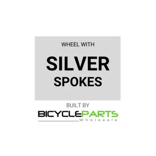 WHEEL - 26" Jetset 36H Black S/w Rim,  1 SPEED CASS Nutted (135mm OLD) 6 Bolt Disc Sealed Novatec Black Hub,  Mach 1 SILVER Spokes