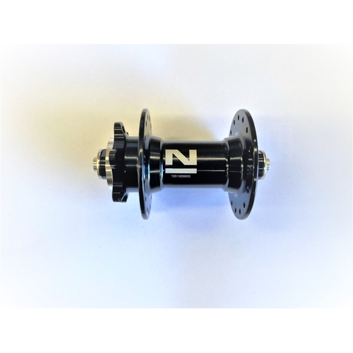  Hub, Front Novatec 32Hole Sealed Bearing 6 Bolt Disc Q/r Black Alloy Hub .old 100mm