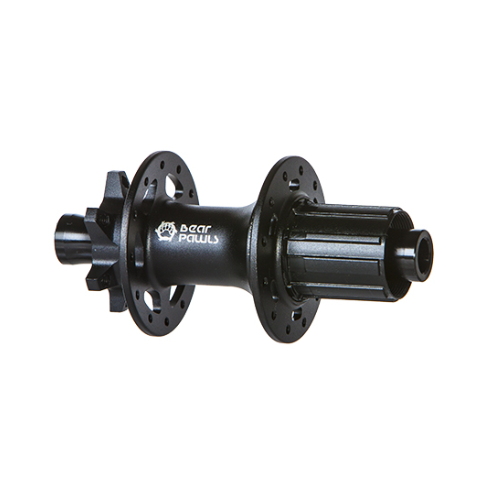 HUB "BEAR PAWLS"- 8/11 SPEED, 12mm T/A BOOST (148mm OLD), 6 Bolt Disc, 32H, Sealed Bearings, 6 pawl 72t Engagement Black