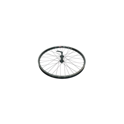 WHEEL  24"  DM-24 Alex D/W Alloy Rim, Joytech Q/R Hub, Mach 1 Spokes, FRONT.  BLACK with SILVER Spokes   (Matching Rear 95637)