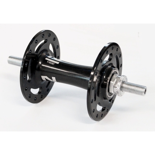 HUB  Front, Nutted, Sealed, Track, Novatec, 32H, 3/8 Axle, 100mm OLD, Alloy  BLACK, 2 x sealed bearing