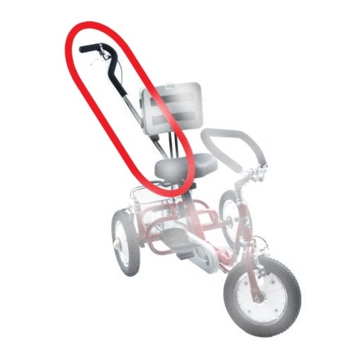 Rear Steer Kit for Rehatri Trike 12"Front and rear wheel size,  RED