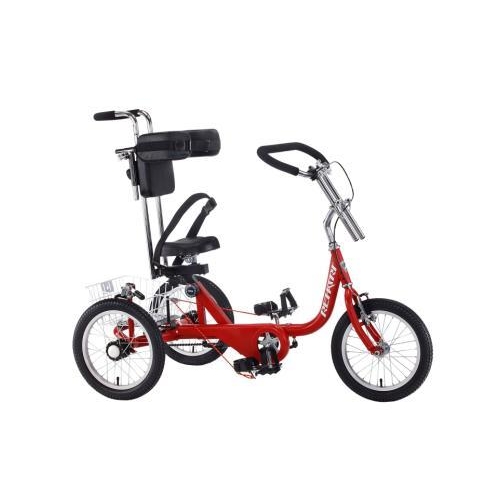 Rehatri Trike 16"Front and rear wheel size, RED