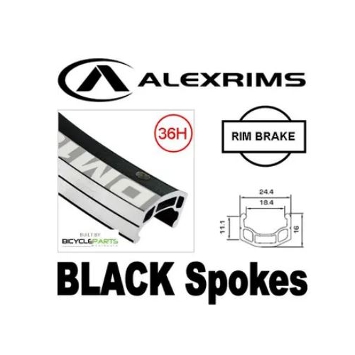 Wheel - 26" Alex DM18 36H, 8/10 SPD Q/R (135mm OLD) - All Black (Matching Front 95206)
