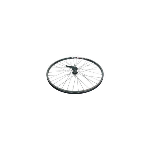 WHEEL  26" Alex  DM-18 D/w Black eyeleted alloy Rim, Chrome  Steel Coaster Hub , Silver Mach1 spoke , REAR.