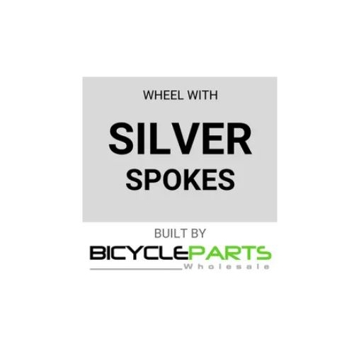 WHEEL - 16" Alex Y303 36H Black Rim,  FRONT 15mm T/A (100mm OLD) 6 Bolt Disc Sealed Novatec Black Hub,  Mach 1 SILVER Spokes