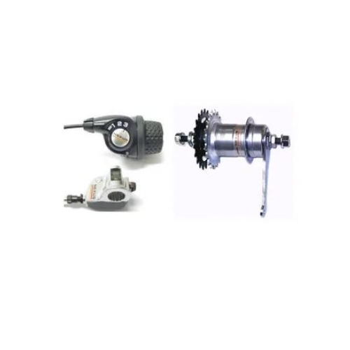 Gomier Trike Parts Shimano Nexus 3spd Coaster Hub With Double Flange (sits mid frame) (incl shift kit)