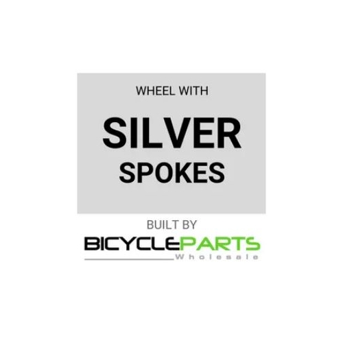 Wheel 700c Alex  R-475 D/w Alloy Rim (30mm Deep) ,Novatec 8/11 Speed Black Sealed Cassette Hub , Silver Mach1 Spokes,  REAR .