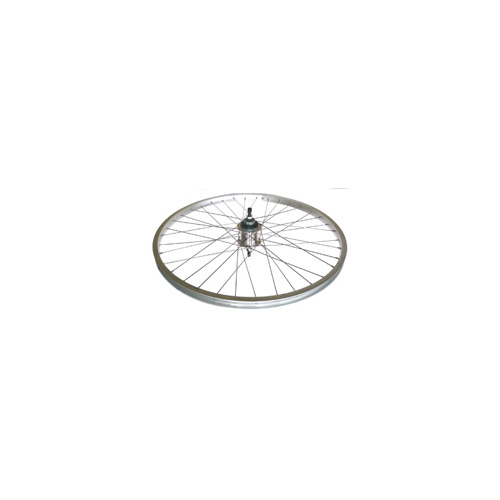 WHEEL - 26" JETSET S/w Silver Alloy Rim , 3 Speed FreeWheel  Sturmey Archer Alloy Hub , Silver Mach 1 Spokes .(Includes Shift Kit)