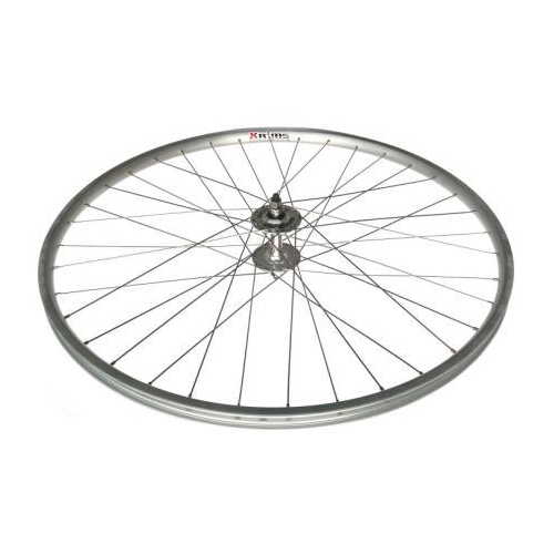 WHEEL  27" WEINMANN- 4019J - S/w Silver Alloy Rim (36hole) , Sturmey Archer Sealed Bearing H/Flange Nutted Hub (Polish silver) , Mach 1 Silver Spokes 