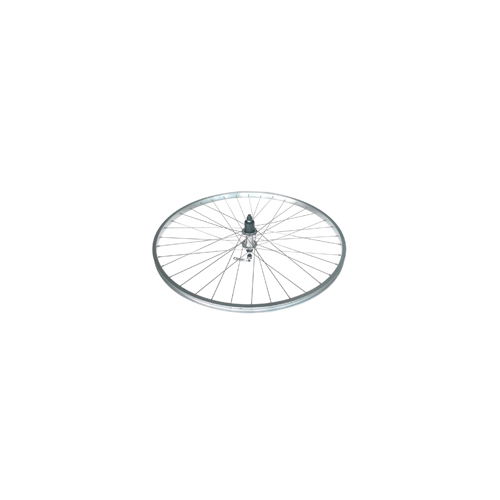 WHEEL - 700c Jetset 36H Silver Rim,  7/10 SPEED Q/R (135mm OLD) Loose Ball Joytech Silver Hub,  Mach 1 SILVER Spokes