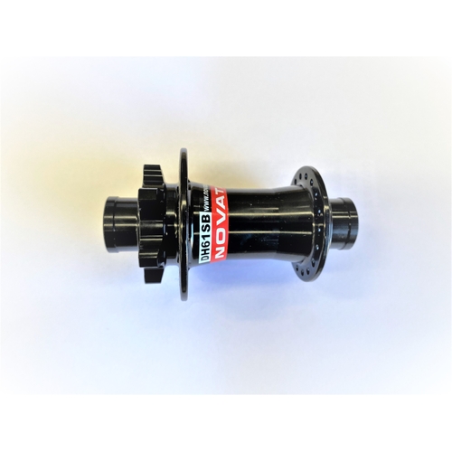 Hub, Novatec Front 6 Bolt  DISC Black 36H Suit 20mm Through Axle . (110mm - OLD)