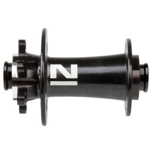 Hub, Front. 6 Bolt DISC Black 2 Sealed Bearings, 32H, 15mm Through, 100mm OLD,Hub,W/Novatec Logo, W/O Axle, Weight: 155g