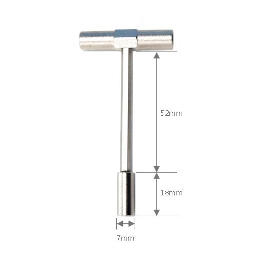 Internal nipple key for HEX 10