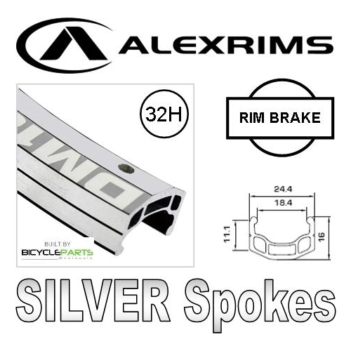 WHEEL  29er/700c  DM-18 32H D/W Eyeleted Rim,  (Shutter Precision) Dynamo Hub 32h Q/R 6V 3.0W, Mach 1 Spokes (excludes skewer), FRONT.  ALL SILVER.