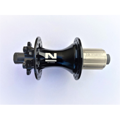 Hub Rear Novatec 32H 8/11 Spd Cass, 12mm x 148mm Thru Axle, 4 bearings BOOST SPEC, 6 bolt